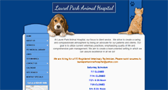 Desktop Screenshot of laurelparkanimalhospital.com